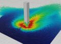 Olas de tsunamis provocan vórtices que generan socavones que ponen en peligro la edificación costera