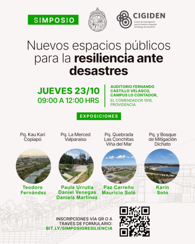 Simposio “Nuevos espacios públicos para la resiliencia ante desastres”