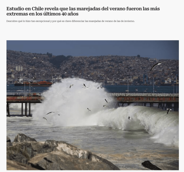 ADN | Estudio en Chile revela que las marejadas del verano fueron las más extremas en los últimos 40 años