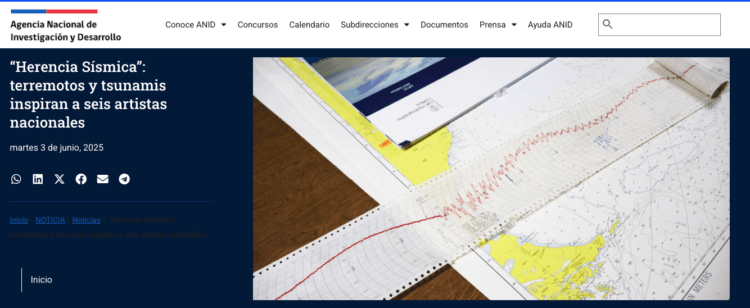 ANID | “Herencia Sísmica”: terremotos y tsunamis inspiran a seis artistas nacionales