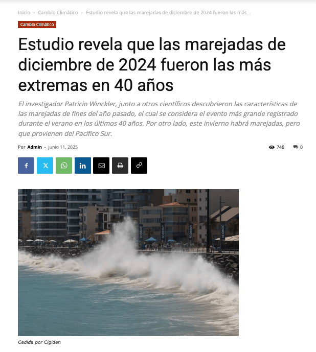CodexVerde | Estudio revela que las marejadas de diciembre de 2024 fueron las más extremas en 40 años