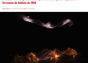 Culturizarte | “Namazu”: la obra performática que toma como punto de partida el Terremoto de Valdivia de 1960