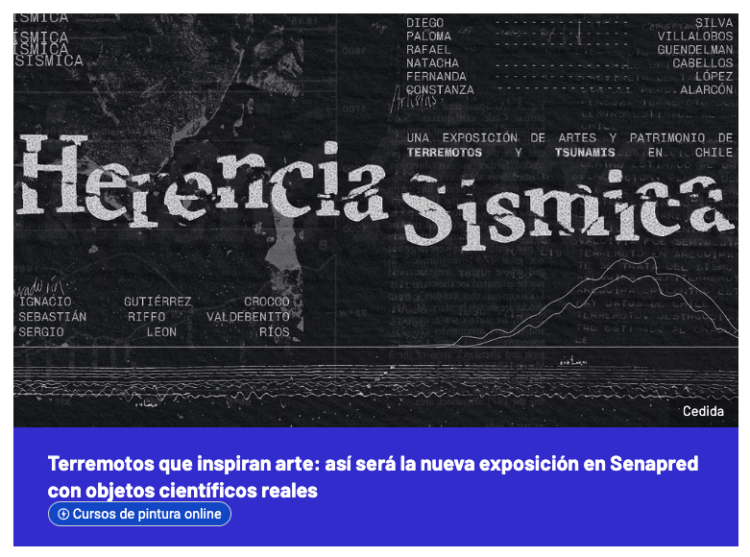 El Desconcierto | Terremotos que inspiran arte: así será la nueva exposición en Senapred con objetos científicos reales