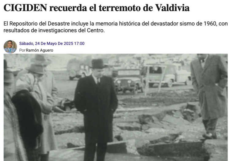 El Quellonino | CIGIDEN recuerda el terremoto de Valdivia