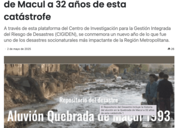 Radio Comunicativa | El Repositorio del Desastre incluye la historia del aluvión en la Quebrada de Macul a 32 años de esta catástrofe