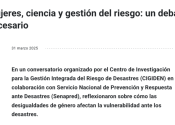 UC | Mujeres, ciencia y gestión del riesgo: un debate necesario